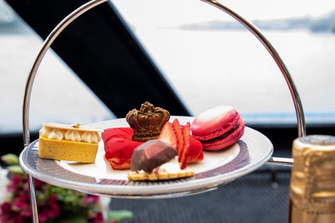 Afternoon Tea River Cruise on the Thames - Westbound From Tower Pier: Tower of London, Shard, Globe, and London Eye