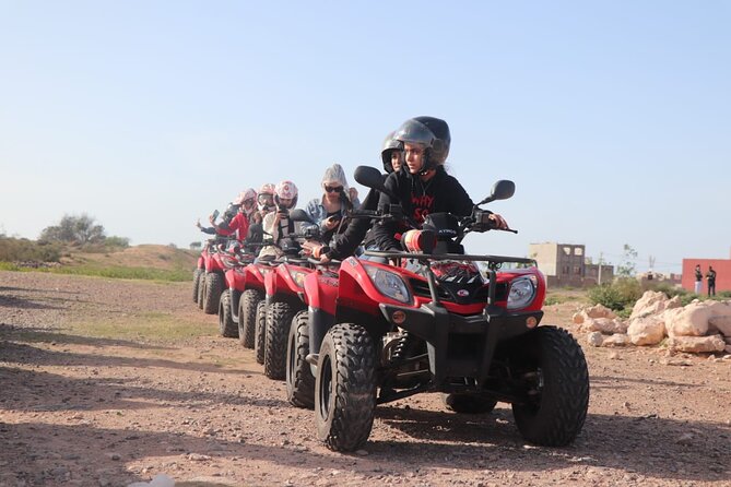 Agadir Quad ATV Adventure Tour with Berber Tea Experience - Safety Gear, Helmet, and the Instructor Moment