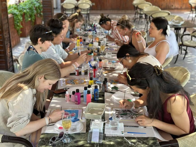 Antalya: Frame Glass Painting Workshop with Turkish Tea - A brass-covered glass frame, right by Antalya’s old town