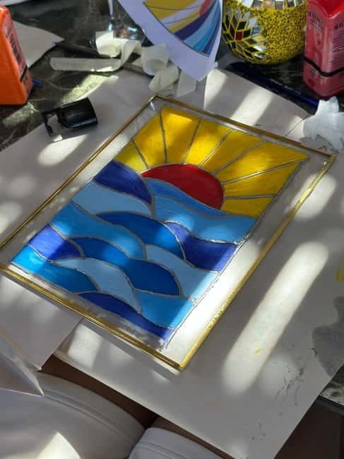 Antalya: Frame Glass Painting Workshop with Turkish Tea - How the workshop flows: from choosing your picture to final packaging