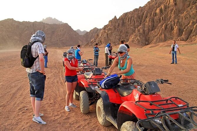 ATV Quad, Bedouin Tent with Tea Sharm El Sheikh - From pickup to helmet: how the ATV day starts in Sharm el Sheikh