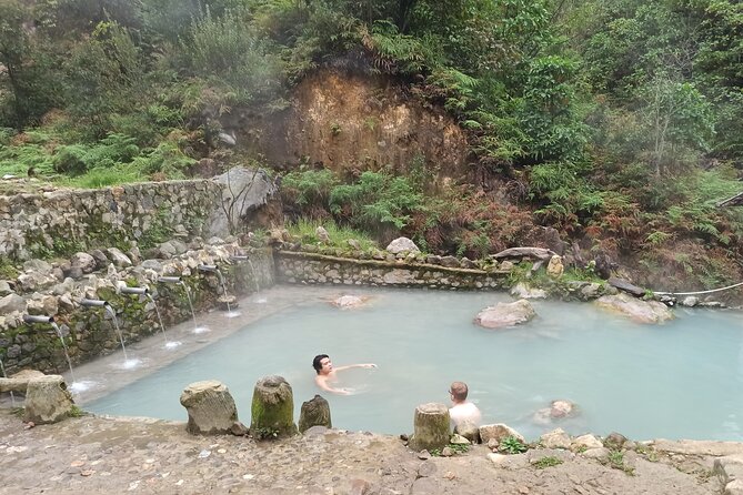 Bandung Tour Volcano, Hotsprings, Mud, Tea, Lunch all Included - Stop 2: Rengganis Crater, suspension bridge views, then soak