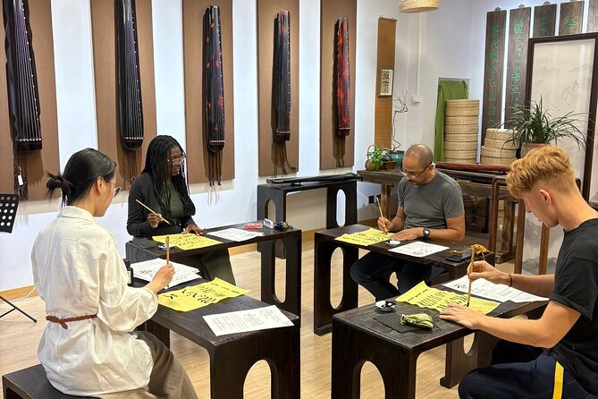Beijing Culture: Tea Ceremony, Heritage Instrument & Calligraphy - Chinese calligraphy workshop: writing characters and taking your work home