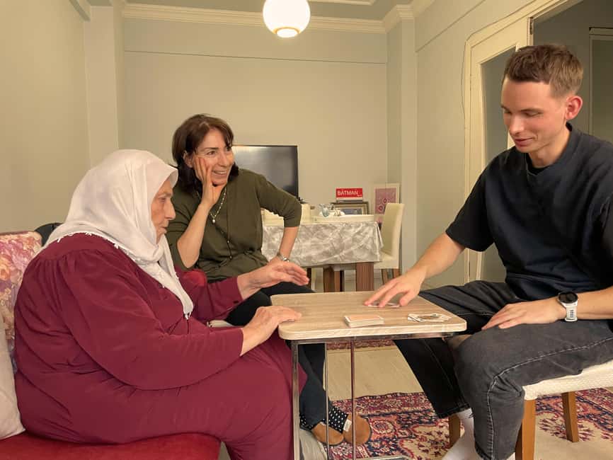 Card Game and Afternoon Turkish Tea with Local Grandma - Timing and group size: 2 hours with up to 3 people