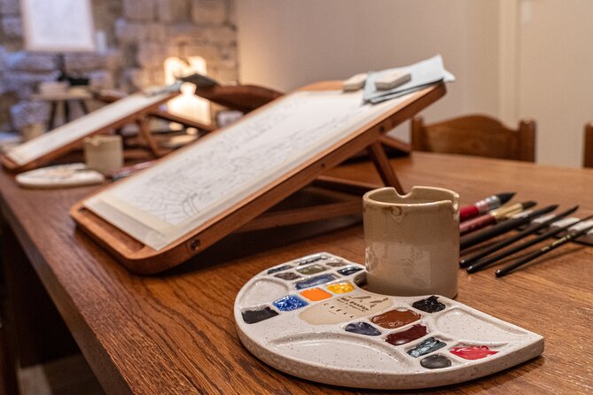 Cinematic Watercolor Workshop and Tea Experience at Boma Café - Prefer Painting Outdoors? There’s a Seine Option in Warmer Months