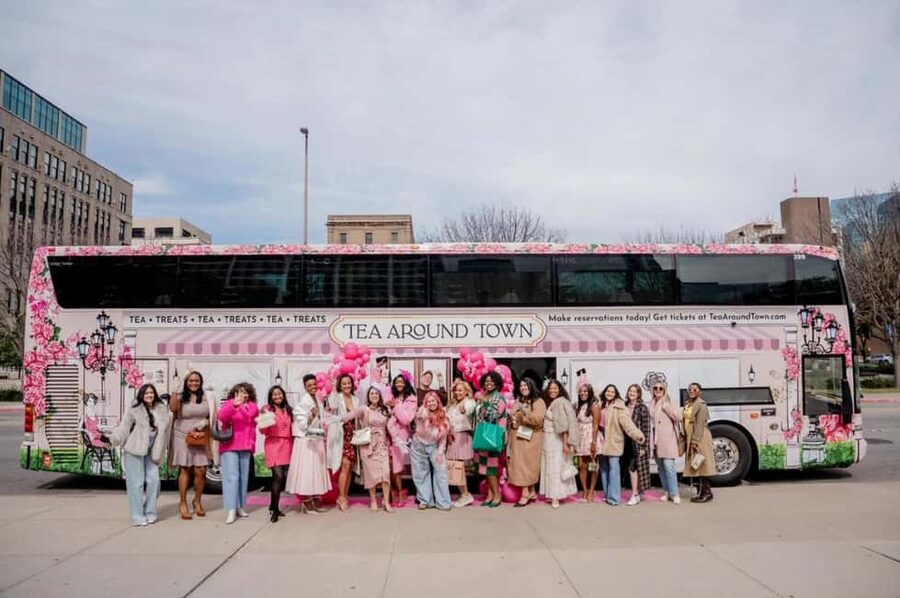 Dallas: Tea Around Town Bus Tour with Treats - The Tea Service: Three Premium Tastings With Scones and Bites