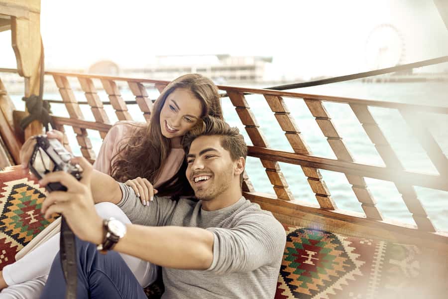 Dubai: Sunset Cruise on Traditional Boat & Emirati High Tea - Boarding at Dubai Festival City Mall and Finding Your Boat Time Window