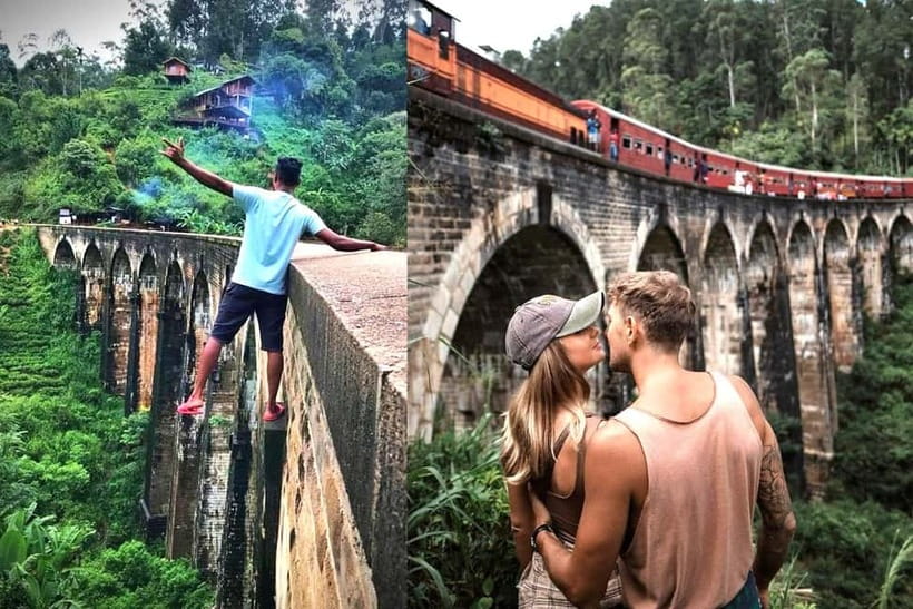 Ella: 9 Arches Bridge, Little Adam's Peak, Tea Factory, Food - Nine Arches Bridge Train Spotting: The Stone-Bridge Feeling