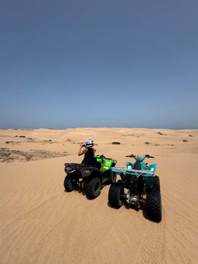 Essaouira: quad biking ATV Tour in Essaouira with tea break - A guided break in the middle: the longer Essaouira walk window