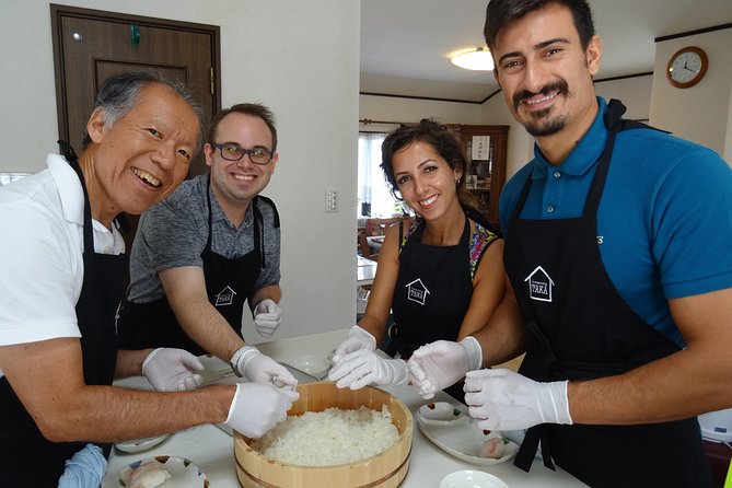 Experience all of Japanese culture and Japanese food experience classes "origami, udon, Japanese food, green tea, calligraphy" in 4 hours - Sushi, Gyoza, and Tempura: How Lunch Works in a Real Home Kitchen