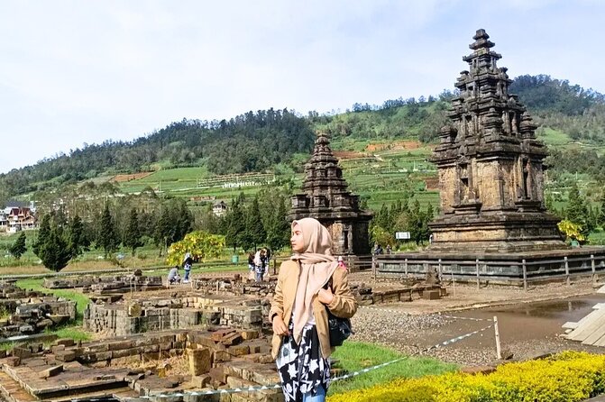 Full-Day Adventure: Tea Plantation & the Mystical Dieng Plateau - Arjuna Temple: ancient Hindu stonework on a mountain route