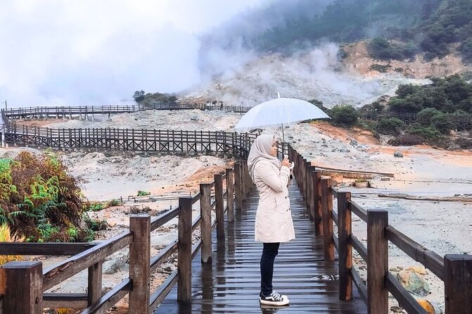 Full-Day Adventure: Tea Plantation & the Mystical Dieng Plateau - Sikidang Crater: steam vents, hot springs, and mineral color