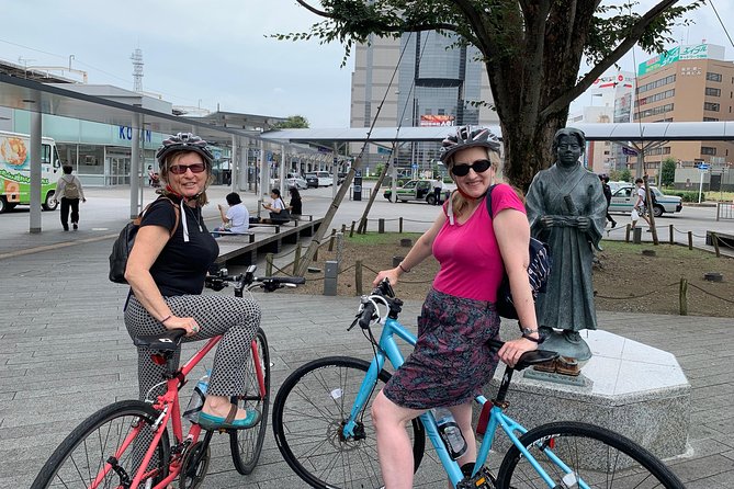 Guided Bike Tour to a Green Tea Farm in Shizuoka (not e-bikes) - The ride back: returning via shrine and castle park