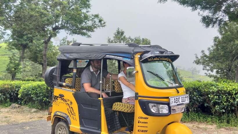 Haputale:Glorious Tuk Tuk Ride to Lipton'sSeat & Tea Factory - Picnicking in the Tea Fields: Plucking Tea, Meeting Locals, and Staying Comfortable