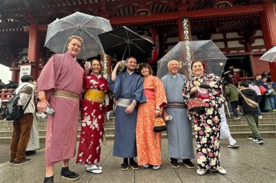 Kimono and Tea Ceremony in Asakusa Private Food Tour With Guide - The Dressing Room Is Part of the Experience (Not Just a Pre-Show)