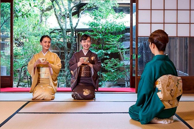 Kimono Tea Ceremony at Kyoto Maikoya, Karasuma Shijo - Snacks and tasting after the ceremony