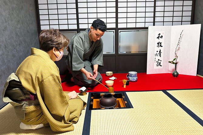KYOTO Tea Ceremony with kimono near by Imamiya Jinjya Shrine - The tea room and the slow pace of proper practice