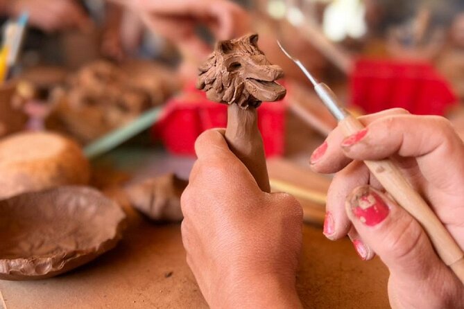 Lamsaty Pottery Workshop with Moroccan Tea - The Hands-On Part: Modeling with Marrakech Clay