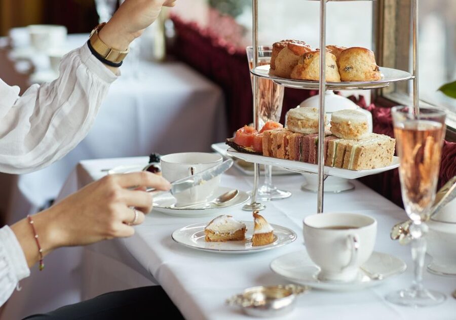 London: Afternoon Tea at The Rubens at the Palace - Scones, clotted cream, and homemade preserves: the classic centerpiece