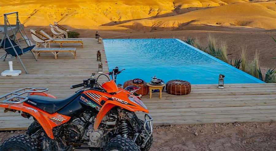 Marrakech: Agafay Desert Quad Bike, with Pool swim Lunch Tea - Key highlights you’ll care about