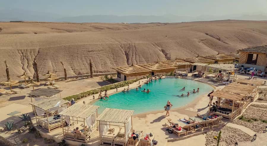 Marrakech: Agafay Desert Quad Bike, with Pool swim Lunch Tea - Agafay Desert: a 5-hour mix of adrenaline and real rest