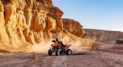 Marrakech: Agafay Desert Quad Bike, with Pool swim Lunch Tea - Pickup from your Marrakech hotel: plan for a late afternoon start
