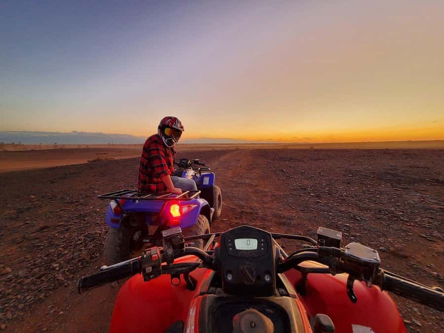 Marrakech: Desert and Palm Grove Sunset Quad Tour with Tea - Key things I’d bet you’ll notice first
