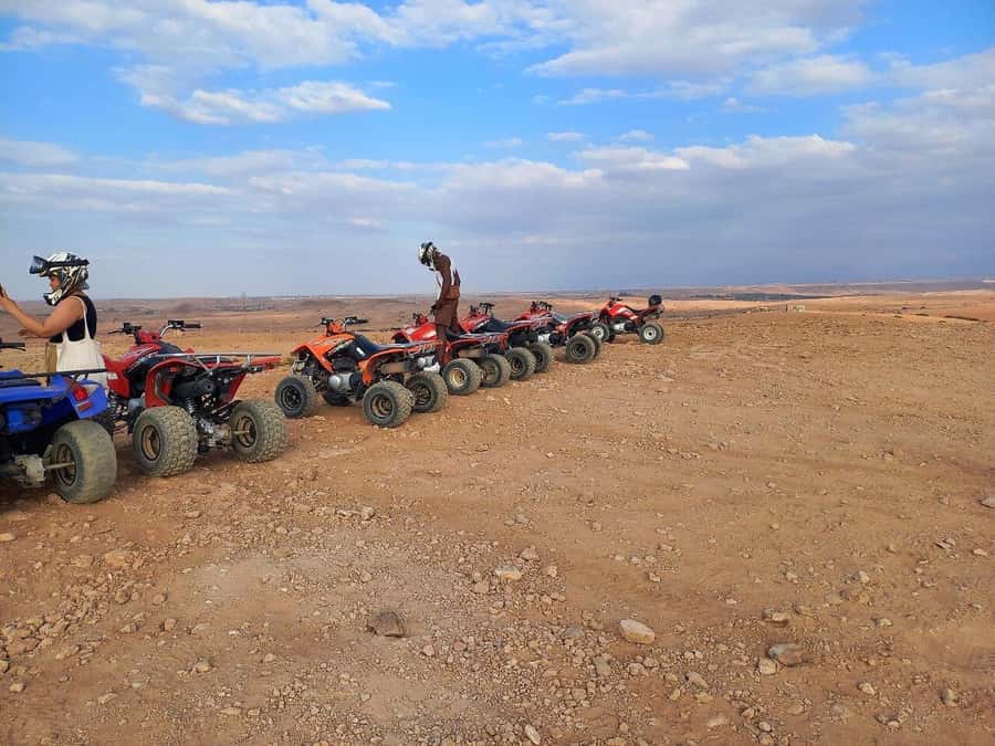 Marrakech: Desert and Palm Grove Sunset Quad Tour with Tea - What to wear so your sunset ride doesn’t turn into a sand-and-mud problem