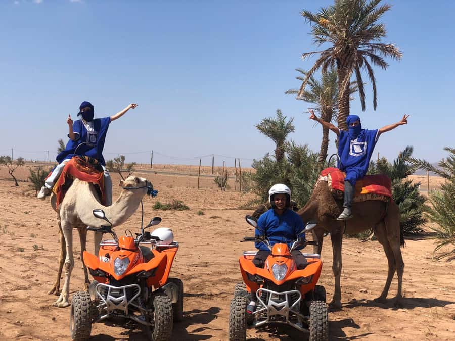 Marrakech: Guided Quad Bike and Camel Ride Tour with Tea - Camel ride: short, calm, and a different pace than the quads