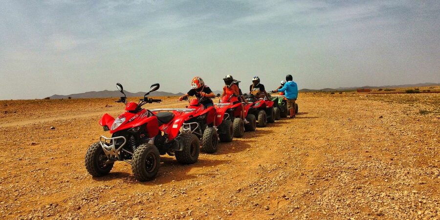 Marrakech: Palmeraie Guided Quad Biking Tour with Tea - The 2-Hour Ride: Palm Trees, Winding Tracks, and Photo Stops