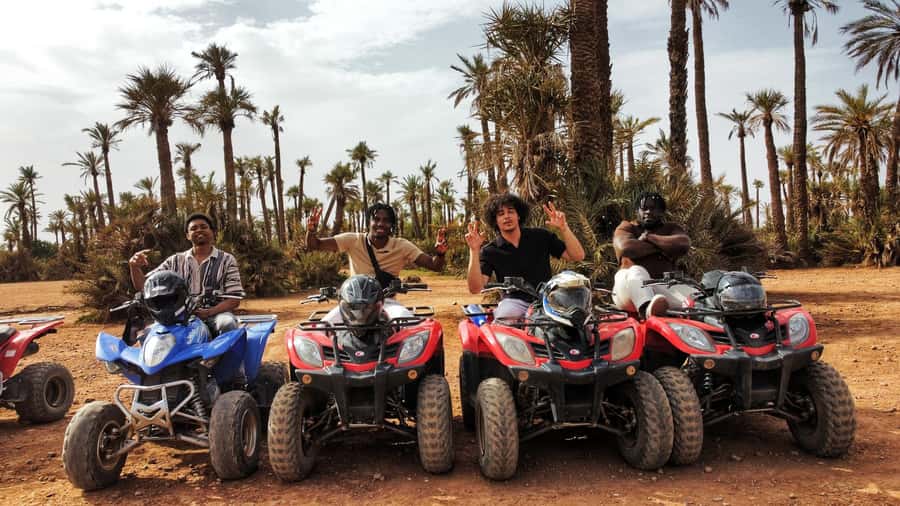 Marrakech: Palmeraie Guided Quad Biking Tour with Tea - Pickup, Timing, and Getting Out of the Medina Stress-Free