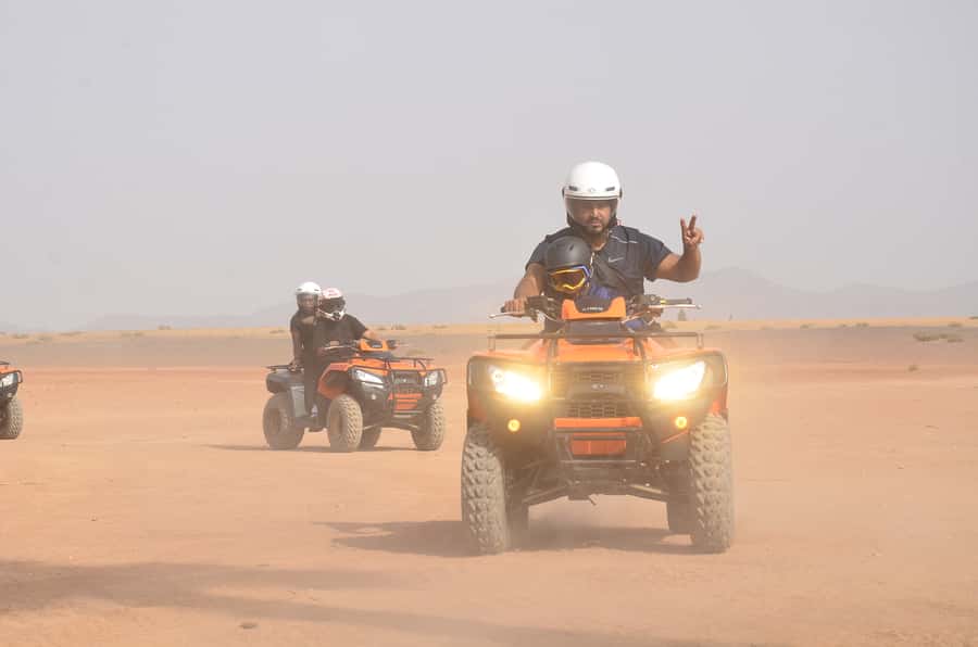 Marrakech: Palmeraie Guided Quad Tour with Tea Break - Pickup in Marrakesh and the safety briefing that matters