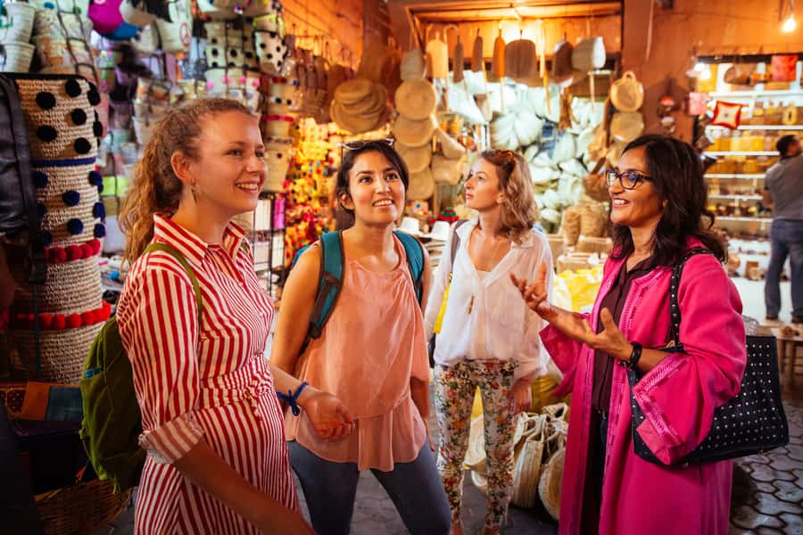 Marrakech: Private Souks Tour with Tea and Traditional Snack - Setting Off in the Mellah: old quarter first, souks second