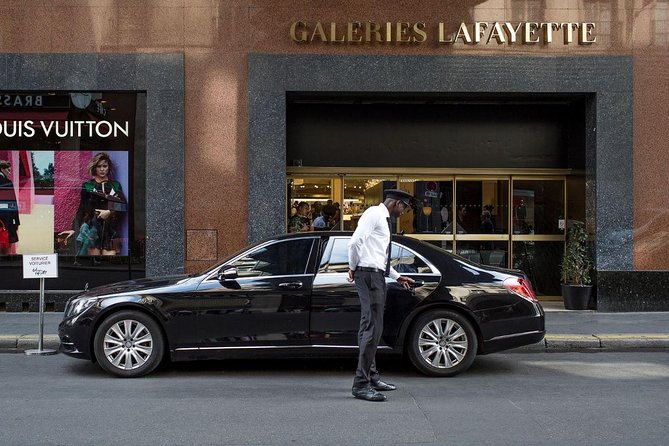 Paris VIP Shopping Experience-Lounge Access, Tea time & Transfer - Delivery Back to Your Hotel Plus a One-Way Private Driver