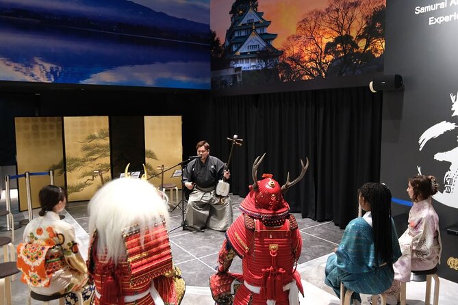 Premium Kimono Dressing, Tea Ceremony, Calligraphy, Samurai show - Samurai show and traditional music: watching with context