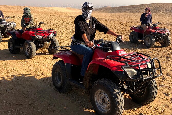 Quad Bike ATV Tours in Desert of Giza Pyramids with Egyptian Tea - When to go: morning smog vs. sunset vibes