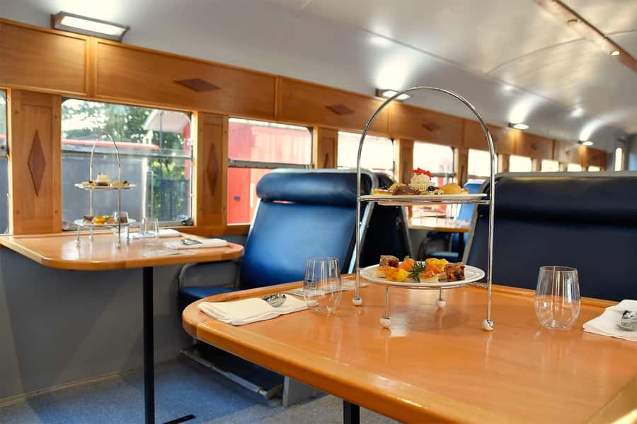 Sunshine Coast:Silver Bullet High Tea at Mary Valley Rattler - The Silver Bullet ride: 55 minutes each way