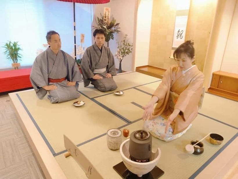 Tea ceremony experience in Japanese-style room 60min - What you’ll discuss in the room: tools, scrolls, and tea-ceremony meaning