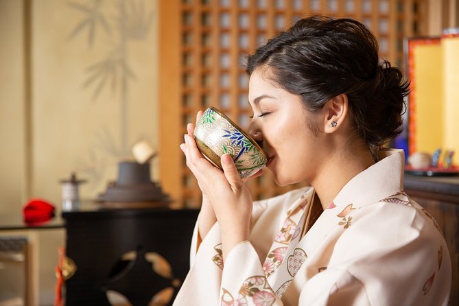 Tea ceremony experience with simple kimono in Okinawa - Sweets first, then the bitter tea: a useful taste lesson
