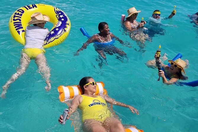 Twisted Tea Pontoon Party Boat in beautiful Bermuda - The vibe: Twisted Tea party energy without the fuss