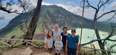 Volcano, Hot Spring, Mud Bathing, & Tea Tour all included - Kawah Rengganis: suspension bridge, basket cable car, hot springs, and mud bath