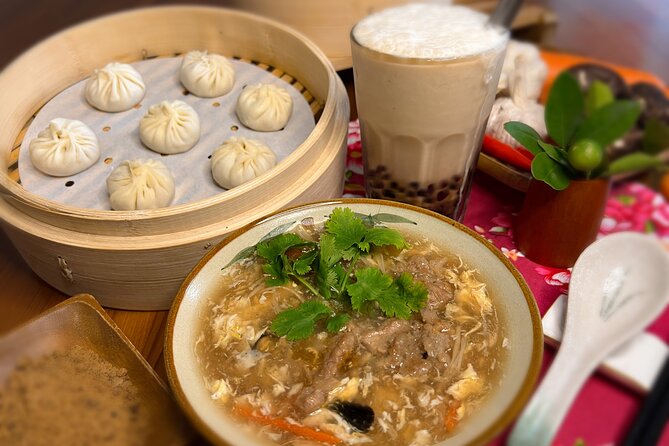 Xiao Long Bao, Pork thick soup, Bubble milk tea. Taiwan Traditional Light Meals Experience-B (Taipei Cooking Class) - Your Taiwan Light Meal: Xiao Long Bao, Thick Pork Soup, Bubble Milk Tea